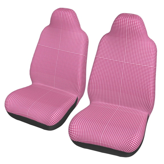 Xecao Gingham Print Car Seat Cover in That Fits Most Cars, Vans, SUVs, and Trucks.