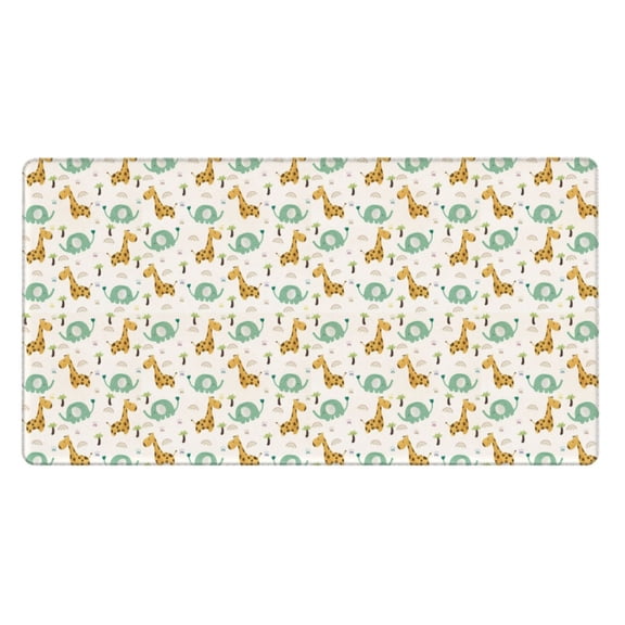 Xecao Giraffe And Elephant for Waterproof Mouse Pad - Extended Contour Mouse Mat, Large Gaming Mousepad Laptop Keyboard Mat with Non-Slip Rubber Base