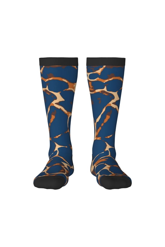Giraffe Skin Print Compression Socks for Both Men And Women for Running, Travel, Flight, Nurse