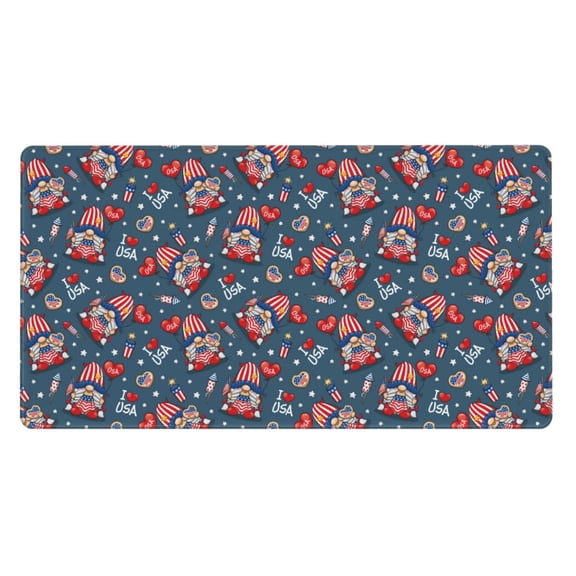 Xecao Gnome Love USA for Waterproof Mouse Pad - Extended Contour Mouse Mat, Large Gaming Mousepad Laptop Keyboard Mat with Non-Slip Rubber Base