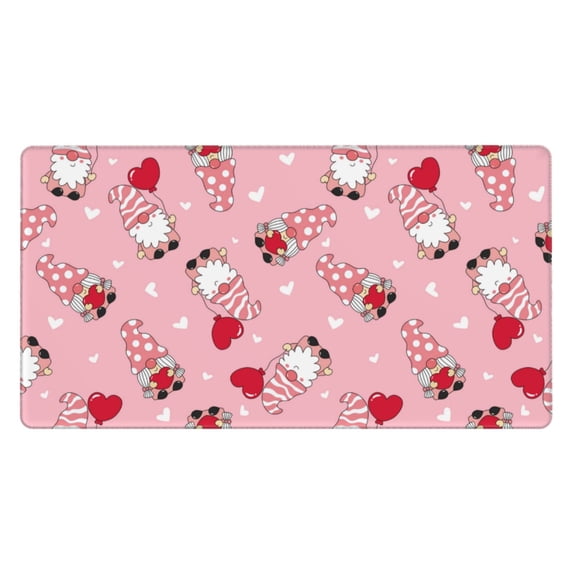 Xecao Gnome With Heart for Waterproof Mouse Pad - Extended Contour Mouse Mat, Large Gaming Mousepad Laptop Keyboard Mat with Non-Slip Rubber Base