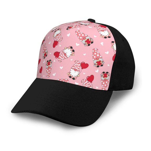 Xecao Gnome With Heart print unisex vintage washed baseball cap, a soft and adjustable hat perfect for any casual style.
