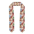 thumbnail image 1 of Xecao Gnomes Books Tea Cups Print Graduation Shawl Stole Honor Stole Adult 72" Academic Commencements, 1 of 7