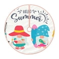 thumbnail image 1 of Xecao Gnomes Summer Pattern Christmas Tree Skirt Round Xmas Tree Mat Base Cover for Holiday Home Decorations-30", 1 of 6