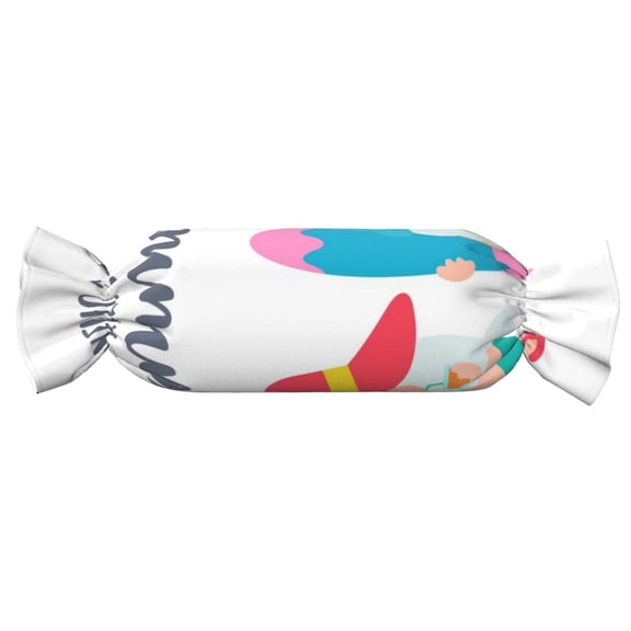 Xecao Gnomes Summer Print+Candy-Inspired Plush Pillow for Men Women Suitable for Beds, Sofas, Game Rooms Drawstring Closure