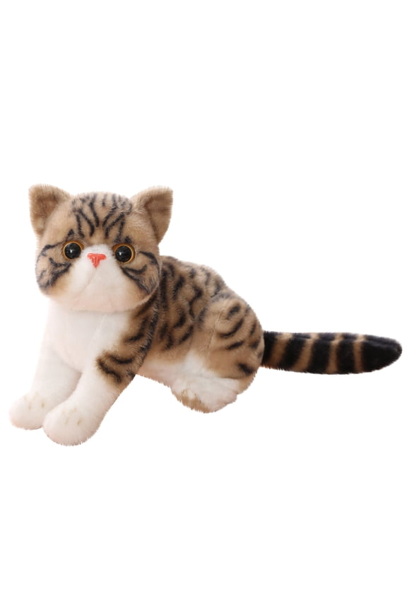 Stuffed Kitty Plush Toy Black Cat Doll Soft Pillow Plushie Sofa Bed Decorative Animal Doll Gift for Living Room Bedroom Valentine’s Day Home Decorations