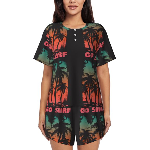 Xecao Go Surfer print Swimsuit for women, Summer-ready, sporty style.Quick-dry fabric. Many sizes & colors.