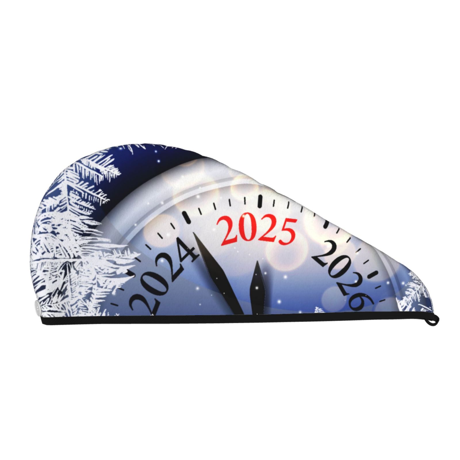 Xecao Gold Glitter Shining In Light With 2025 Print Hair Towel, Hair