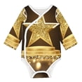thumbnail image 1 of Xecao Golden Glitter And Light Print Baby unisex-baby Cotton Long-sleeve Bodysuits-2 Years, 1 of 6