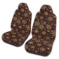 Xecao Golden Snowflakes Print Car Seat Cover in That Fits Most Cars