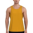 thumbnail image 1 of Xecao Goldenrod Men's Tank Top Workout Quick Dry Sleeveless Gym Jogging Muscle Shirts Summer Swim Beach Tops, 1 of 9