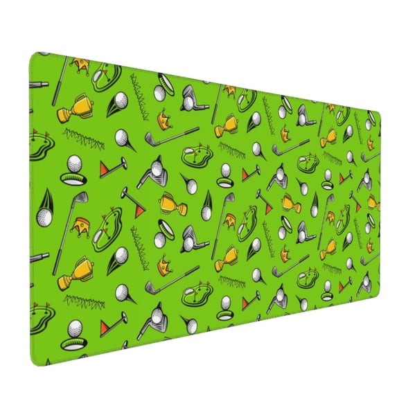 Xecao Golf Sport Club Print Large Mouse Pad, 16x35.5in Mousepad, Professional Non-Slip Rubber Base Big Mouse Pad, Mouse Pad for Gaming & Office Full Desk Mouse Pad
