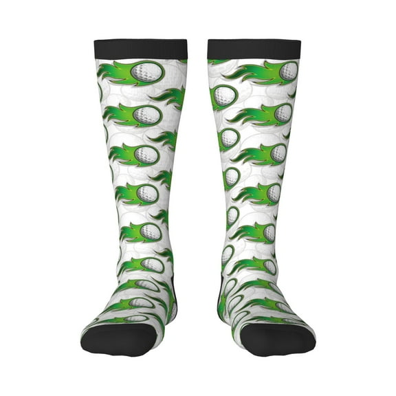 Xecao Golf balls Print Compression Socks for Both Men And Women for Running, Travel, Flight, Nurse