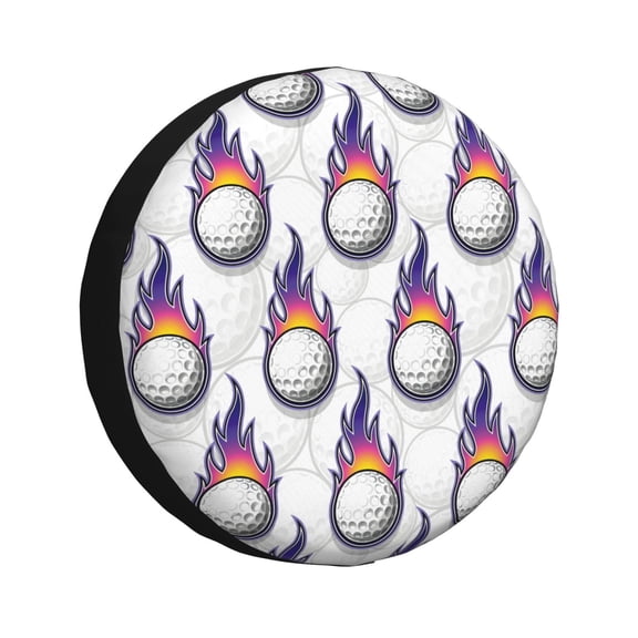 Xecao Golf balls for Tire Covers: Waterproof, dust-proof, and universally fitting for trailers, SUVs-17 inch