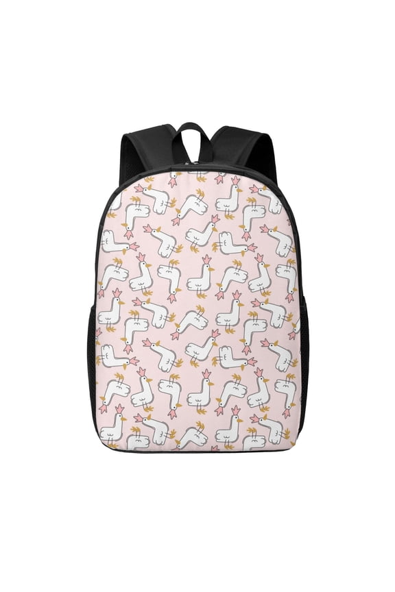 Goose Queen print Travel Backpack, Large Computer Backpack for Men Women, College School Rucksack Book Bag