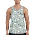 thumbnail image 1 of Xecao Goose and Doodle Flowers Men's Tank Top Workout Quick Dry Sleeveless Gym Jogging Muscle Shirts Summer Swim Beach Tops, 1 of 9