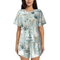 thumbnail image 1 of Xecao Goose and Doodle Flowers print Swimsuit for women, Summer-ready, sporty style.Quick-dry fabric. Many sizes & colors., 1 of 9