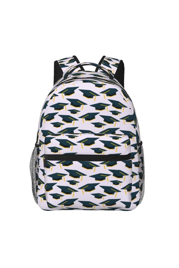 Graduation Hats Backpack, a stylish and functional choice for both men and women, is the perfect basic bookbag for college, work, or travel