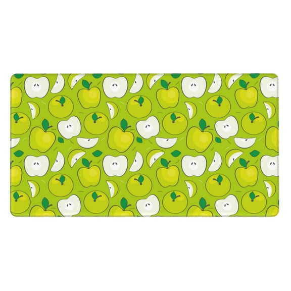 Xecao Green Apple for Waterproof Mouse Pad - Extended Contour Mouse Mat, Large Gaming Mousepad Laptop Keyboard Mat with Non-Slip Rubber Base