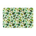 thumbnail image 1 of Xecao Green Avocado (2) print Flannel Mat: Non-slip, 16x24in. Ideal for kitchen, bedroom, bath & living room., 1 of 9
