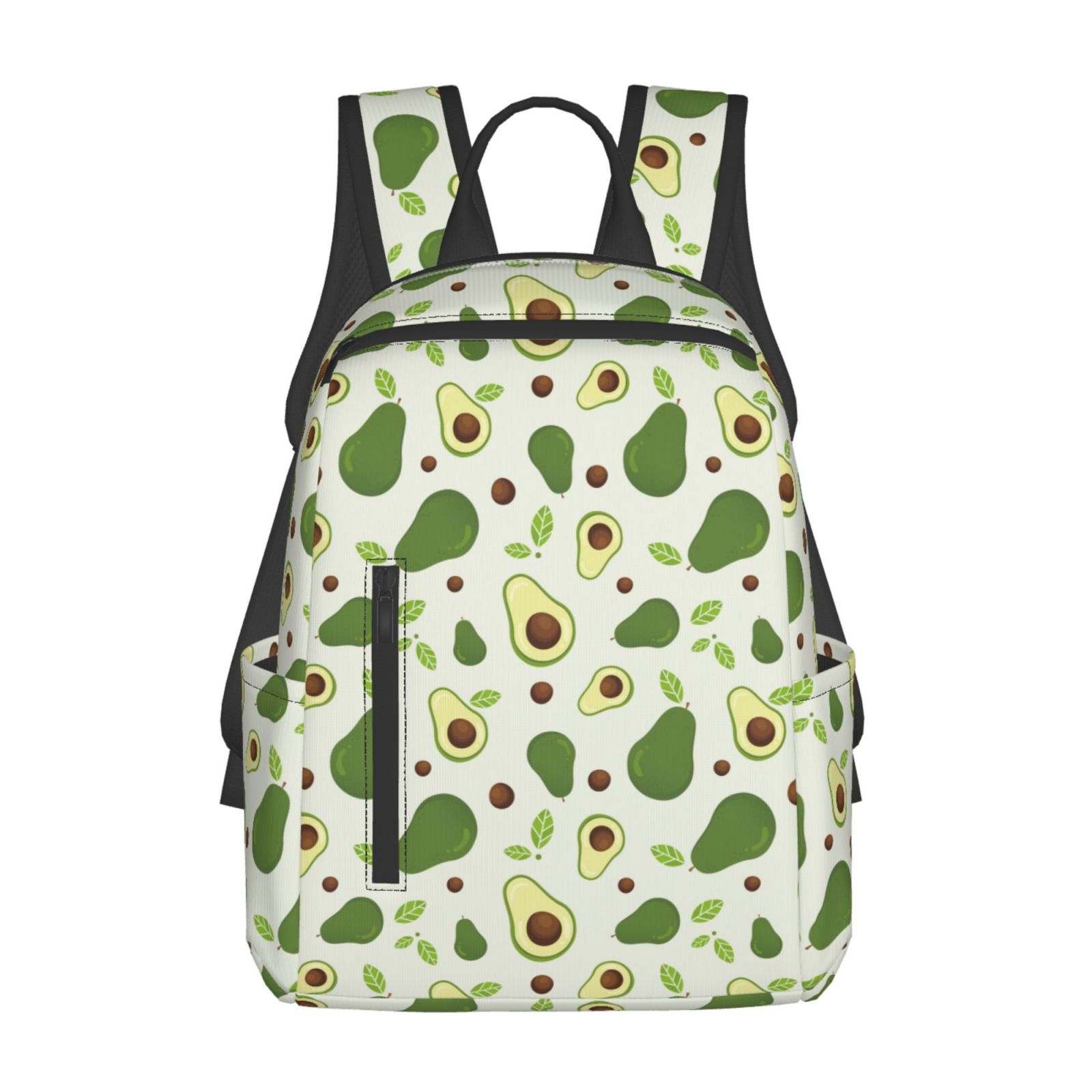Xecao Green Avocado print Backpack For women men Aesthetic Lightweight ...