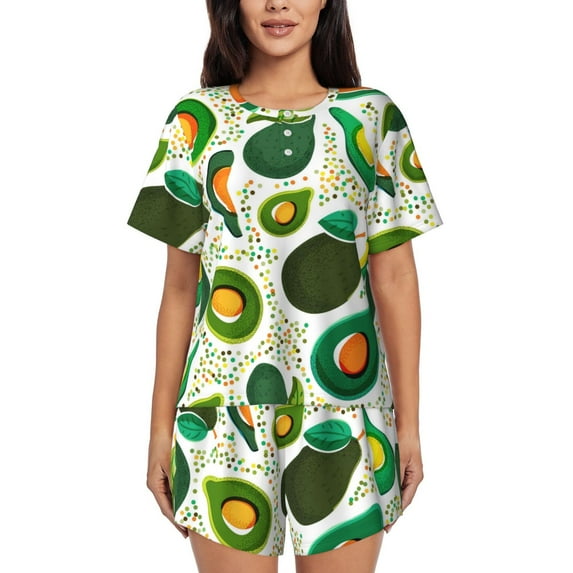 Xecao Green Avocado print Swimsuit for women, Summer-ready, sporty style.Quick-dry fabric. Many sizes & colors.