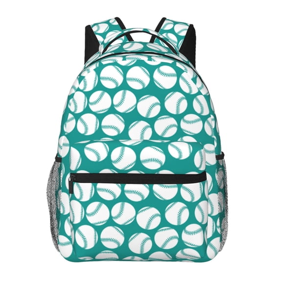 Xecao Green Baseball Backpack, a stylish and functional choice for both men and women, is the perfect basic bookbag for college, work, or travel