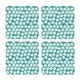 thumbnail image 1 of Xecao Green Baseball for MDF Cork Coaster 4 Pcs,Drink Coasters,Suit for House Warming Gifts New Home ,Coffee Table Decor-Square, 1 of 7