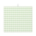 thumbnail image 1 of Xecao Green Checkboard Print Dish Drying Mat for Kitchen Counter,Absorbent Coffee Bar Mat, Dish Drainer Rack Mats,Dining Room Decoration, 1 of 1