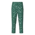 thumbnail image 1 of Xecao Green Christmas Print Teenagers' Pajama Pants Long Sleep Pants Soft Elastic Waist Pajama Bottoms Elastic waist with 2 Pockets 5-16 Years-XS(5-6), 1 of 6