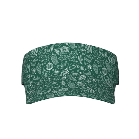 Xecao Green Christmas for Adult Sun Cap offers versatile sun protection with adjustable Velcro for a secure fit.