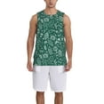 thumbnail image 1 of Xecao Green Christmas print basketball shirt for both men and women, a unisex basketball jersey perfect for theme parties-Medium, 1 of 6