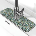 thumbnail image 1 of Xecao Green Leopard for Kitchen Sink Splash Guard Faucet Mat , Faucet Guard & Draining mat, (15" X 5.5" ), 1 of 7