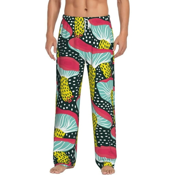 Xecao Green Mushroom Men's Straight Lounge Pajama Pants: The Ultimate in Comfortable Sleepwear