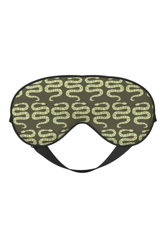 Green Snake for Soft Fluffy Sleeping Blindfold, Nap eye cover tailored for the utmost comfort for girls, women, kids, and adults.