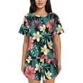 thumbnail image 1 of Xecao Green Tropical Leaves print Swimsuit for women, Summer-ready, sporty style.Quick-dry fabric. Many sizes & colors., 1 of 9