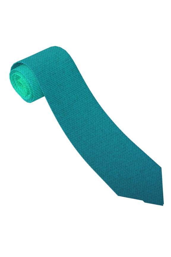 Green Turquoise Teal Print Tie For Men Necktie Woven Jacquard Neck Ties,Classic Men's Tie