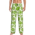 thumbnail image 1 of Xecao Green Various Lemons Men's Straight Lounge Pajama Pants: The Ultimate in Comfortable Sleepwear, 1 of 9