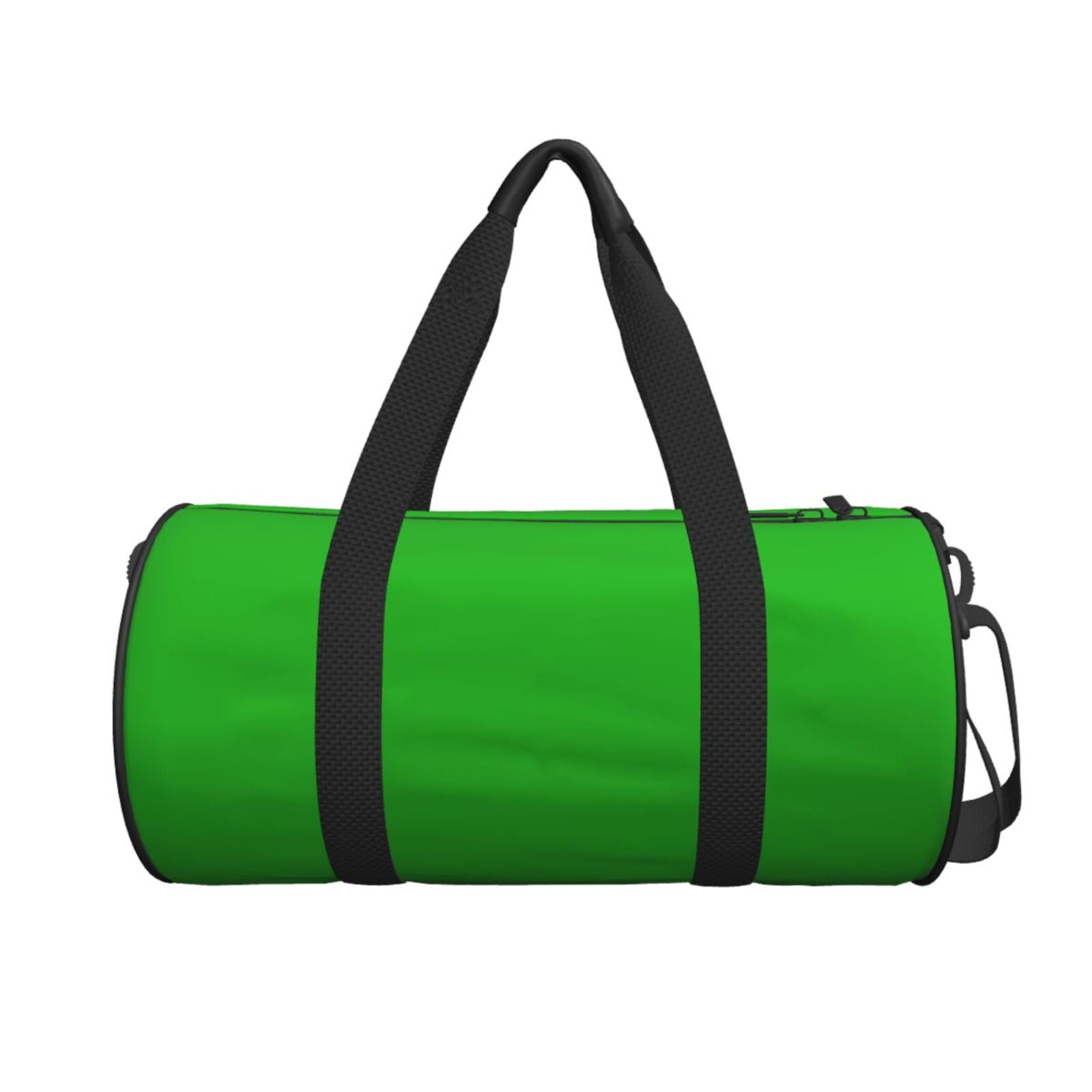 Xecao Green print Round Travel Duffel Bag is a foldable gym bag