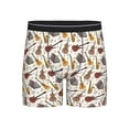 thumbnail image 1 of Xecao Guitar Print Boxer Briefs for Men's Stretch Moisture-Wicking Underwear, Mid-Rise Classics breathable fabric, 1 of 7