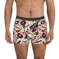 thumbnail image 1 of Xecao Guitar Skull rock Print Men's Underwear Boxer Briefs Pack - Your ComfortSoft, Moisture-Wicking, and Breathable Choice for Men's Underwear-Small, 1 of 5