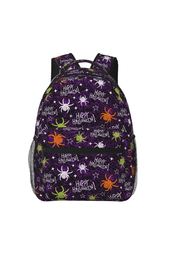 Halloween Backpack, a stylish and functional choice for both men and women, is the perfect basic bookbag for college, work, or travel