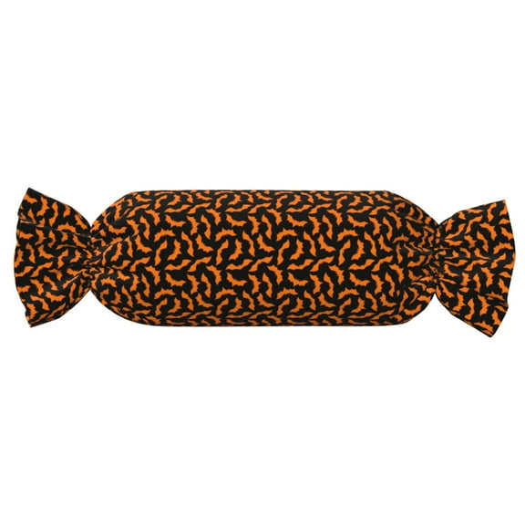 Xecao Halloween Bat Print+Candy-Inspired Plush Pillow for Men Women Suitable for Beds, Sofas, Game Rooms Drawstring Closure
