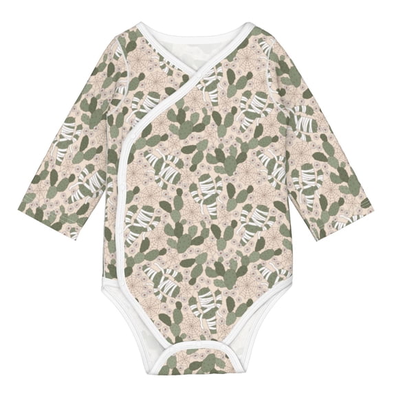 Xecao Halloween Cactus Print Baby unisex-baby Cotton Long-sleeve Bodysuits-2 Years