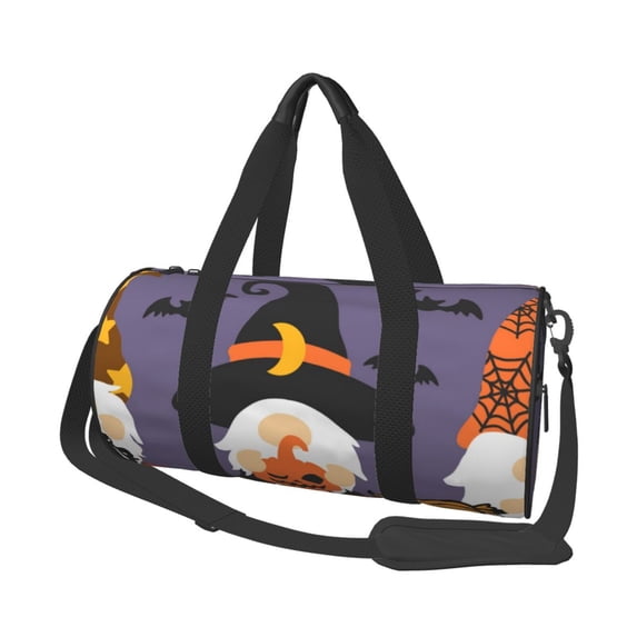Xecao Halloween Gnomes Print Travel Duffle Bag, Bag Carry On Tote Bags for Women, Travel Sport Gym Bag for Men, Hospital Bag for Labor and Delivery