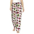thumbnail image 1 of Xecao Halloween Mouth Women's Straight Lounge Pajama Pants: The Epitome of Relaxed Sleepwear, 1 of 9