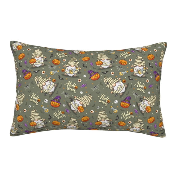 Xecao Halloween Mummy Gnome for Decorative Throw Pillow Case for Couch,Sofa or Bed Set,Pillow Cover for Sofa Home Decor Ideal Gift(Pillow core not included)-20"x30"