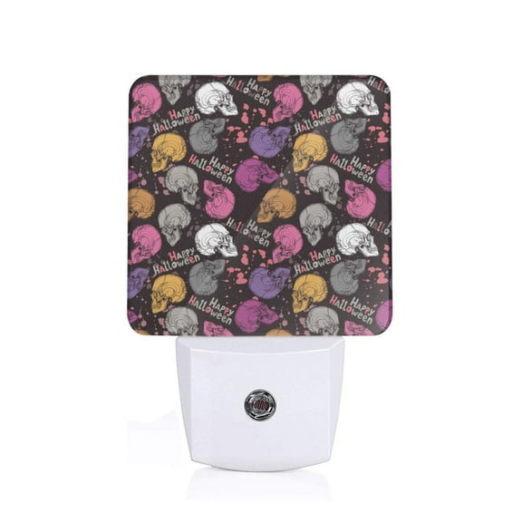 Xecao Halloween Skeleton for Night Light - a Wall-mounted LED Fixture with A Dusk-to-dawn Sensor, Ideal for Bedrooms, Bathrooms, Hallways, and Kitchens-US