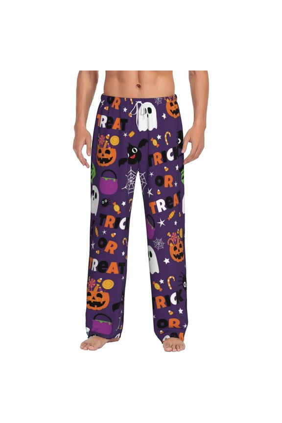 Halloween Sweet Candy Men's Straight Lounge Pajama Pants: The Ultimate in Comfortable Sleepwear