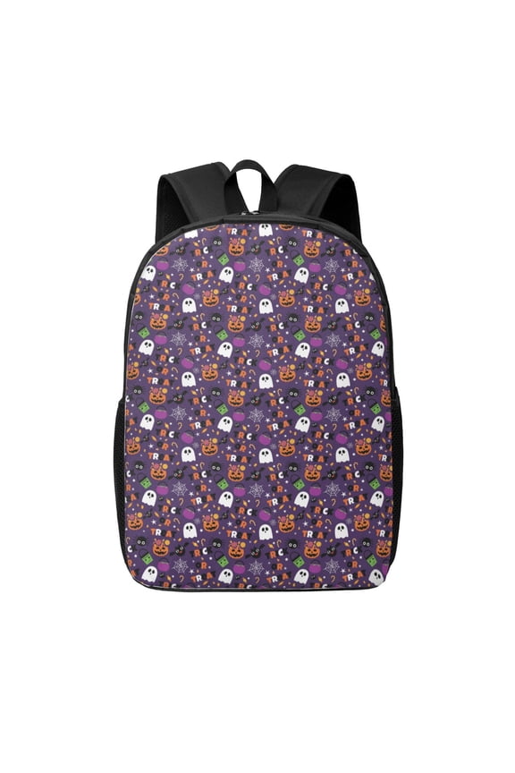 Halloween Sweet Candy print Travel Backpack, Large Computer Backpack for Men Women, College School Rucksack Book Bag